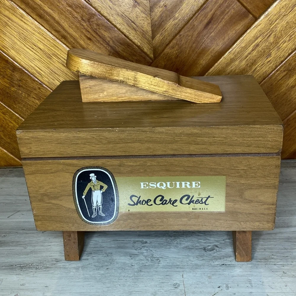 Vintage Shoe Shine Chest by Esquire - Picture 11 of 11